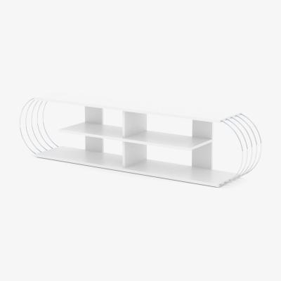 The Range Case TV Stand White Chrome - White