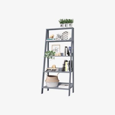 The Range 5-Tier Ladder Shelf with Storage Space - Grey