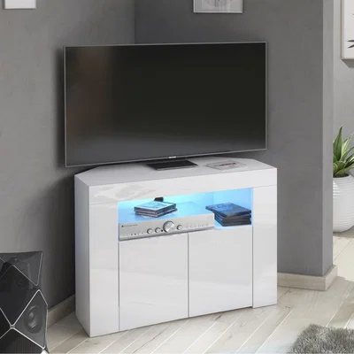 The Range Clifton 07 Corner TV Stand - Blue LED