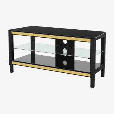 The Range Twist Height and Colour Adjustable TV Stand - Black