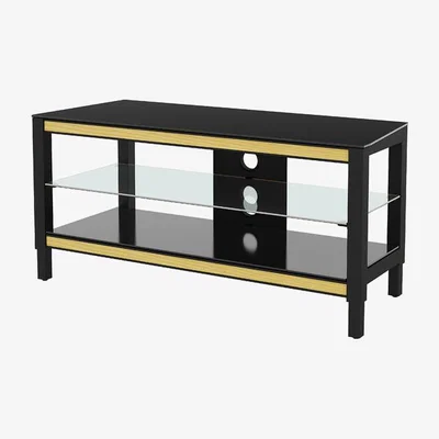 The Range Twist Height and Colour Adjustable TV Stand - Black