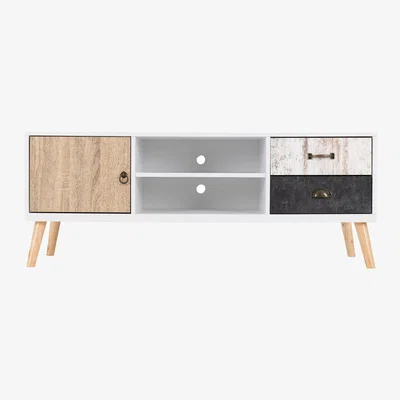 The Range Nordic 1 Door 2 Drawer TV Unit - White