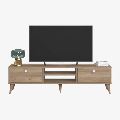 The Range Vega TV Stand for TVs up to 60" by Ruumstore - Varna Oak