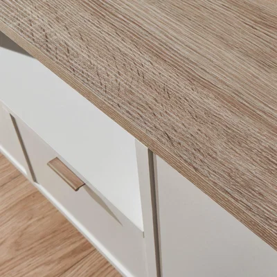 The Range Alma Large TV Unit - White/Oak