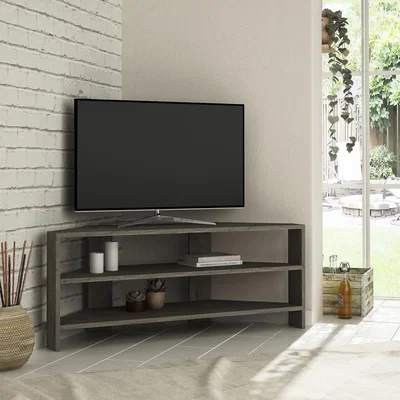 The Range Thales Corner TV Stand - Dark Coffee