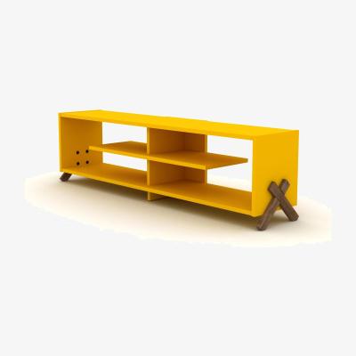 The Range Kipp TV Stand, TV Table and Lowboard, 145x40 cm Yellow - Yellow