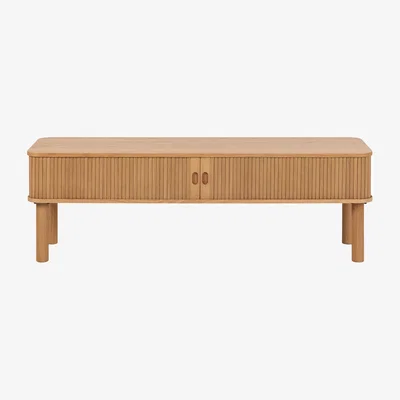 The Range Langley TV Unit in Oak - Oak