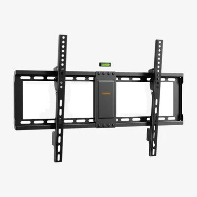The Range Tilting TV Wall Bracket with Spirit Level for Curved and Flat Screens - Black
