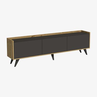 The Range Elsa TV Stand and Media Console with Cabinets - Anthracite & Sapphire Oak