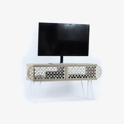 The Range Illia TV Unit Stand No4 Oak White - Oak & White