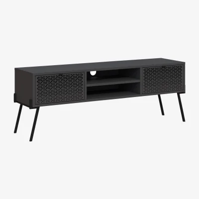 The Range Naive TV Stand UV Pattern - Anthracite Grey