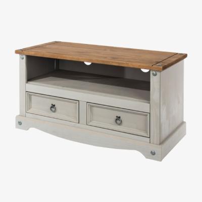 The Range Corona Grey Washed Flat Screen TV Unit - Grey wash