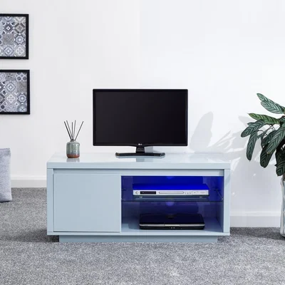 The Range Polar High Gloss LED TV Unit - Grey