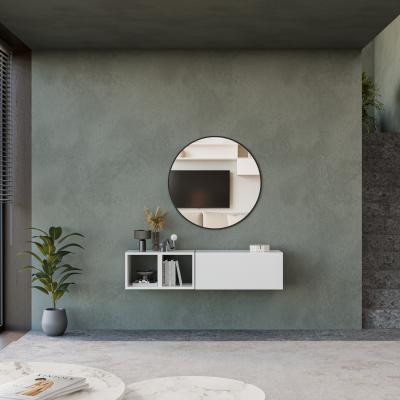 The Range Palmela Wall Mounted Entertainment Center - High gloss White