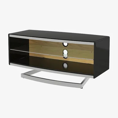 The Range Portal Height and Colour Adjustable TV Stand - Black
