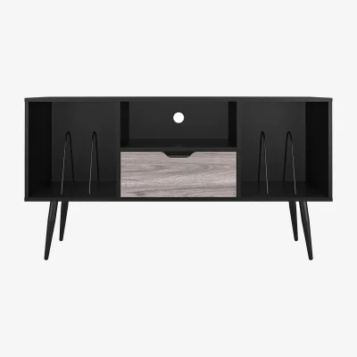 The Range Copley TV Stand 55in Black Oak - Black Oak