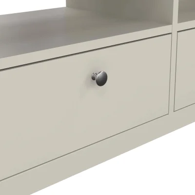 The Range Gossmere Natural Cashmere 3-Drawer TV Unit Cream Matt Finish - Cream