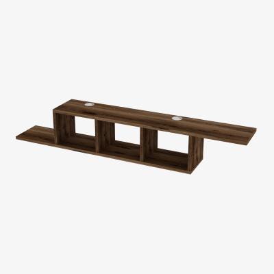The Range Floating TV Stand Harris - Light Walnut