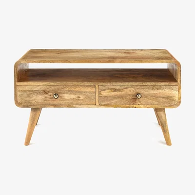 The Range Small Wooden Tv Video Unit - Brown
