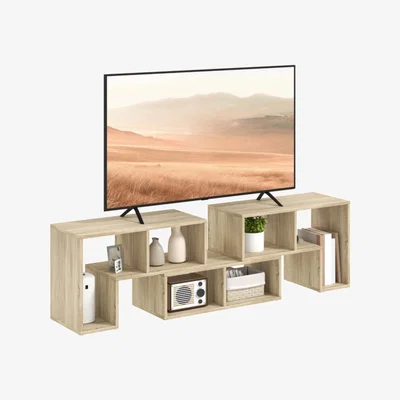 The Range Adjustable Free Combination TV Stand Unit With Storage - Grey