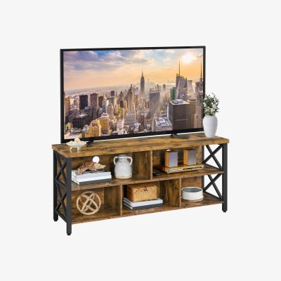 The Range Industrial TV Stand with Storage Compartments - Rustic Brown