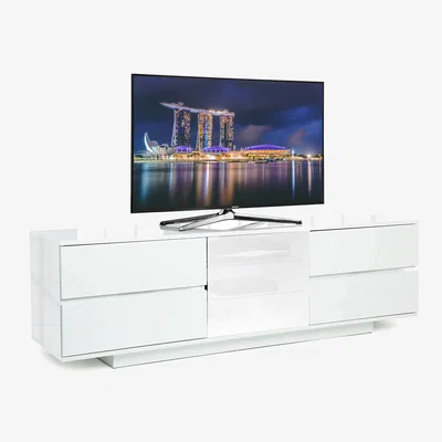 The Range AVITUS ULTRA TV Cabinet with Glass Door - White