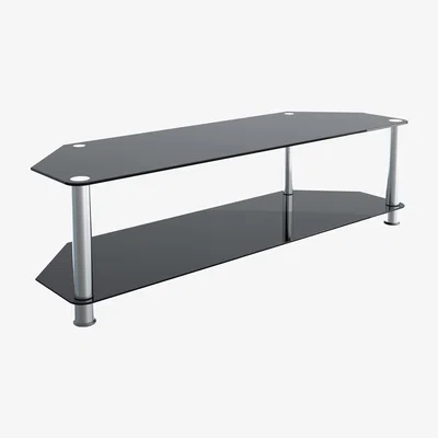 The Range Glass TV Stand 1.4m - Black