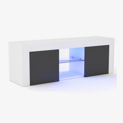 The Range Eclipse 2 Door LED TV Unit - White and Grey