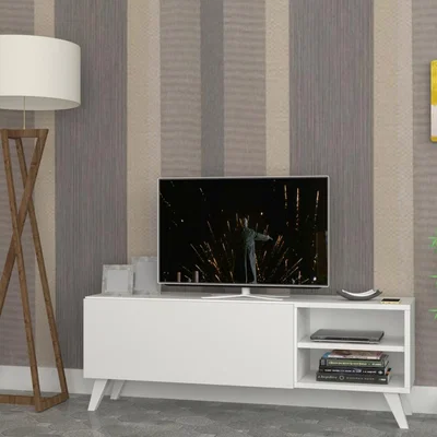 The Range Space TV Unit White - White