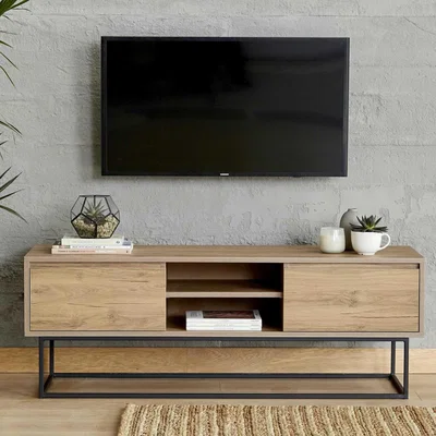 The Range Laxus - TV Unit  - Walnut