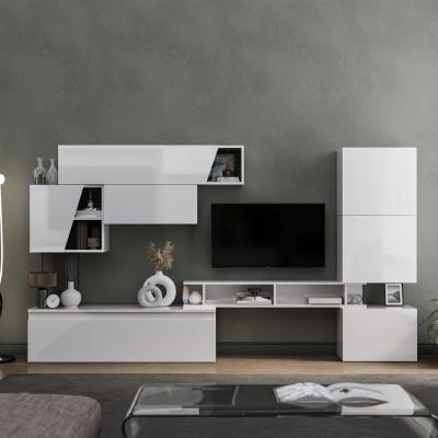 The Range Southsea Wall Mounted Entertainment Center - High gloss White