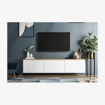 The Range Neon TV Unit - White, Oak