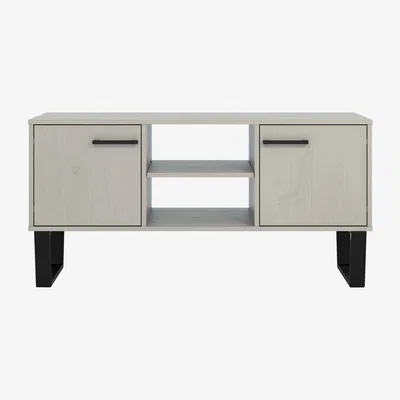 The Range Texas Grey 2 door flat screen TV unit  - Grey washed wax