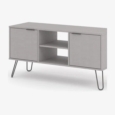 The Range Augusta  Grey 2 Door Flat Screen TV Unit  - Grey