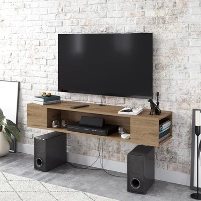 The Range Oud Oak Petini Floating Wall Mounted TV Stand for TVs up to 60''