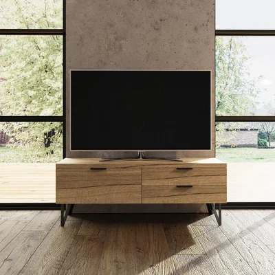 The Range Fisso Cracked Oak Small TV Unit Fast Click Assembly - Cracked Oak
