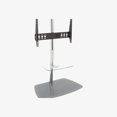 The Range Iseo Corner Pedestal TV Stand Up to 70" - Silver