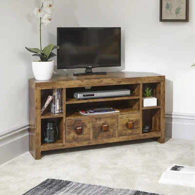 The Range Jakarta Corner TV Unit - Mango Wood