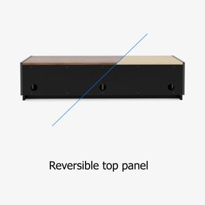 The Range Alphason Horizon Reversible 1600mm TV Stand  - BLACK/LIGHT OAK/WALNUT