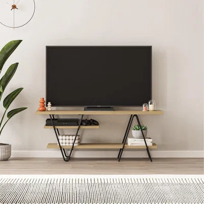 The Range Essel Modern Tv Stand  - Oak