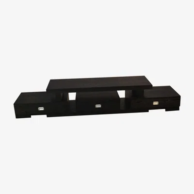 The Range Tokyo Tv5169 TV Stand with 3 Drawers MDF - Black Oak