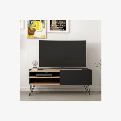 The Range Aral TV Unit Dore Walnut Black - Walnut & Black