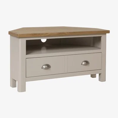 The Range Cambridge Corner TV Unit - Dove Grey