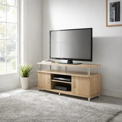 The Range TV Unit Wide 2 Doors TV Cabinets - Oak