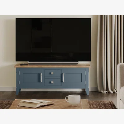 The Range Signature Blue Widescreen Television Stand - Blue