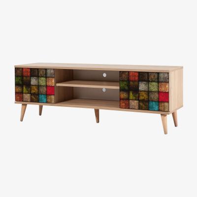 The Range Truva TV Stand, TV Table and Lowboard, 140x36x50 cm Colours - Oak