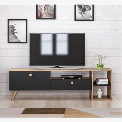 The Range Parion TV Unit - Walnut, Anthracite