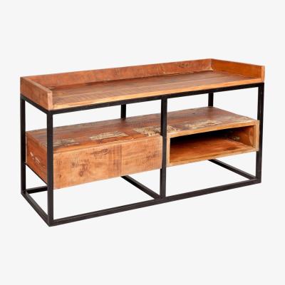 The Range Reclaimed Wood and Metal Limited Edition TV Stand - Brown