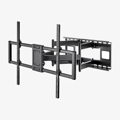 The Range Full Motion Heavy Duty Double Arm TV Wall Mount Bracket 60" to 120" - Black