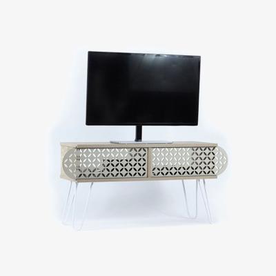 The Range Illia TV Unit Stand No1 Oak White - Oak & White